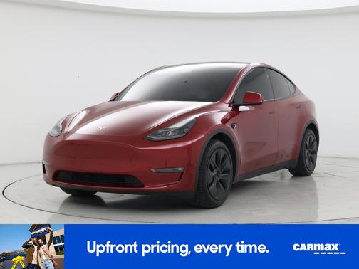 Red 2024 Tesla Model Y Long Range
