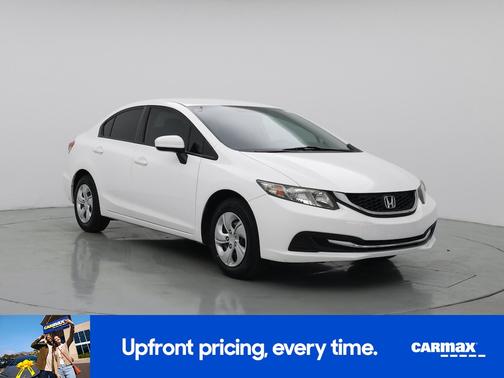 White 2014 Honda Civic LX