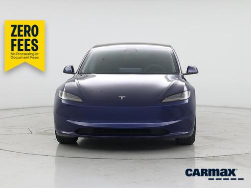 Blue 2025 Tesla Model 3 Long Range