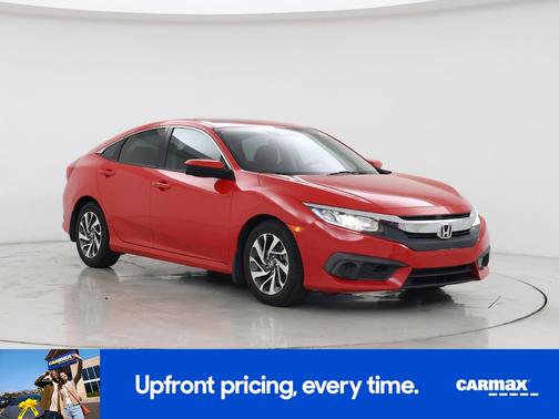 Red 2017 Honda Civic EX