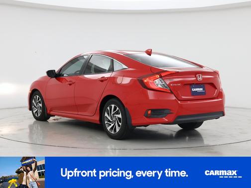 Red 2017 Honda Civic EX