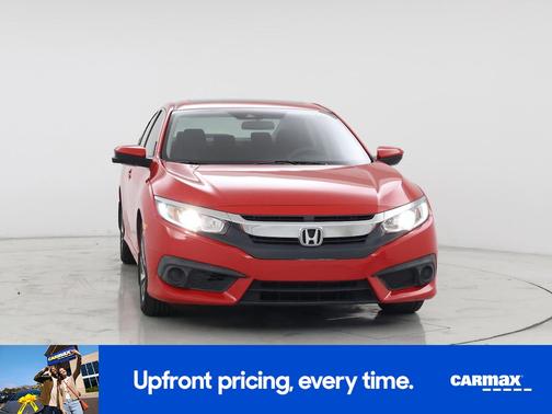 Red 2017 Honda Civic EX
