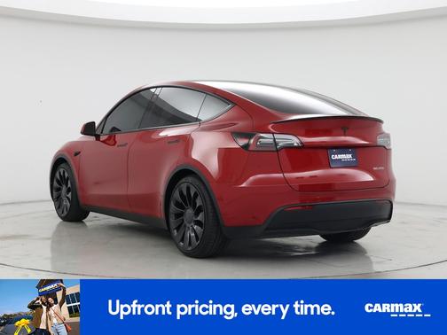 Red 2022 Tesla Model Y Performance