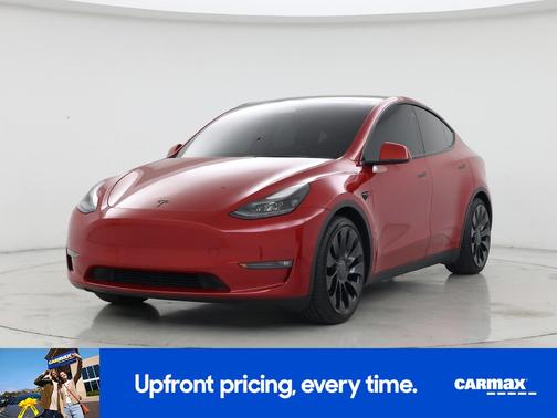 Red 2022 Tesla Model Y Performance