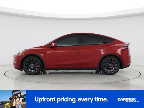 Red 2022 Tesla Model Y Performance