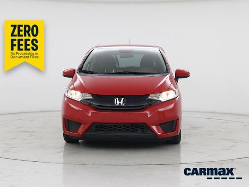 Red 2015 Honda Fit LX