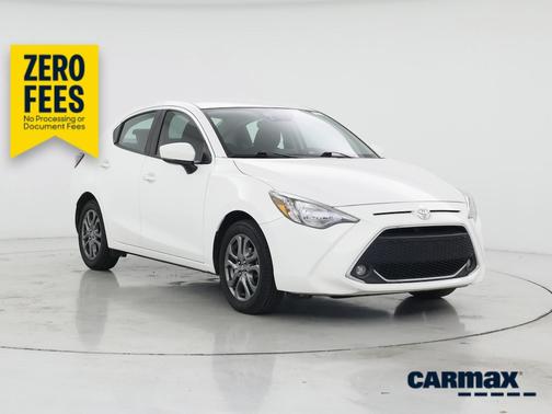 White 2019 Toyota Yaris Sedan LE