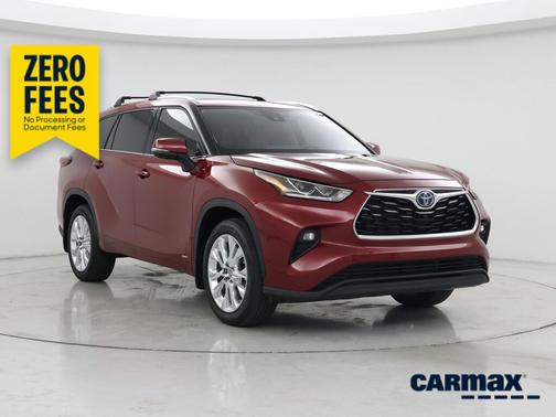 Red 2024 Toyota Highlander Hybrid Limited