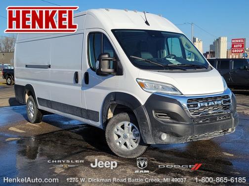 Bright White Clearcoat 2025 RAM ProMaster 3500 High Roof