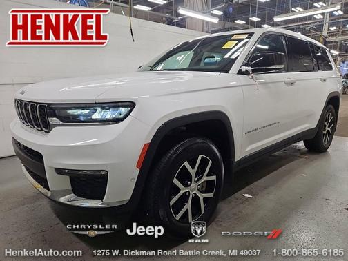 Bright White Clearcoat 2025 Jeep Grand Cherokee L Limited