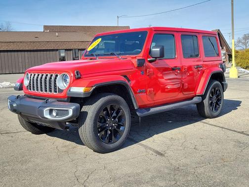 Firecracker Red Clearcoat 2025 Jeep Wrangler 4xe Sahara