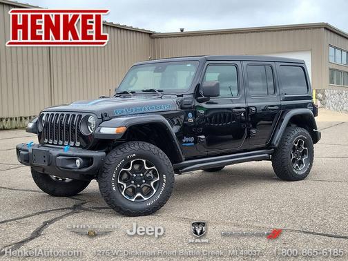 Black Clearcoat 2021 Jeep Wrangler Unlimited 4xe Rubicon