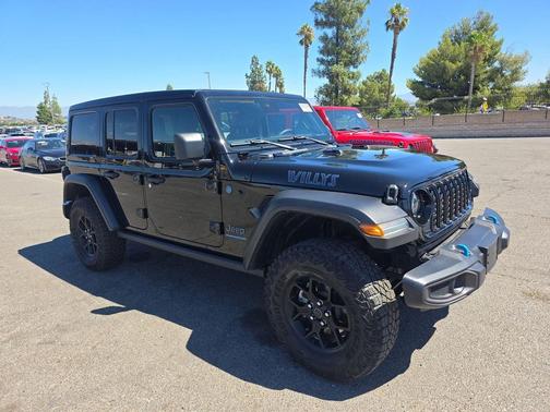 Black Clearcoat 2024 Jeep Wrangler 4xe Willys