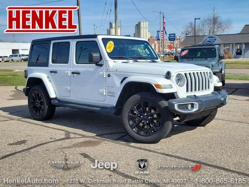 Bright White Clearcoat 2021 Jeep Wrangler Unlimited 4xe Sahara