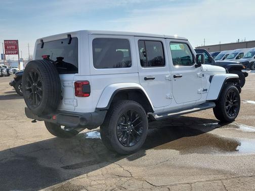 Bright White Clearcoat 2025 Jeep Wrangler 4xe Sahara