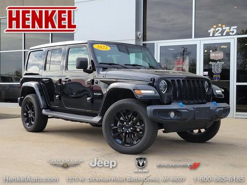 Black Clearcoat 2022 Jeep Wrangler Unlimited 4xe Sahara