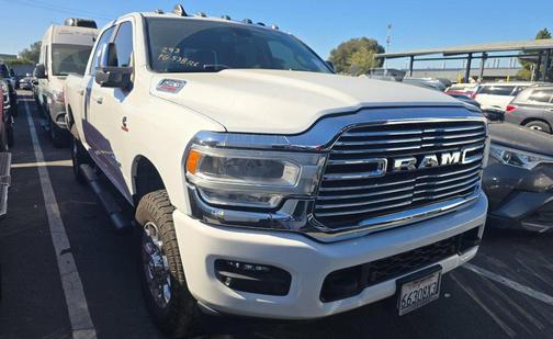 Bright White Clearcoat 2023 RAM 2500 Laramie Crew Cab 4x4 6'4' Box