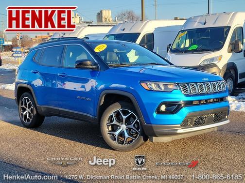 Hydro Blue Pearlcoat 2024 Jeep Compass Limited