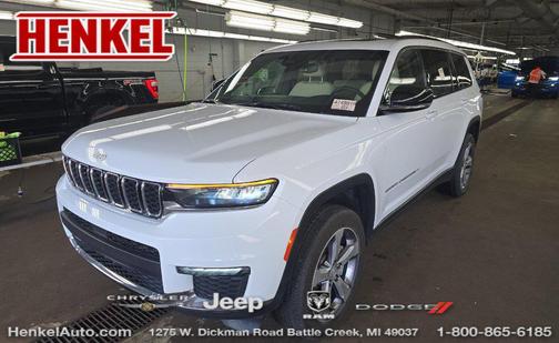 Bright White Clearcoat 2024 Jeep Grand Cherokee L Limited