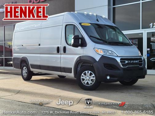 Bright Silver Metallic Clearcoat 2023 RAM ProMaster 3500 High Roof