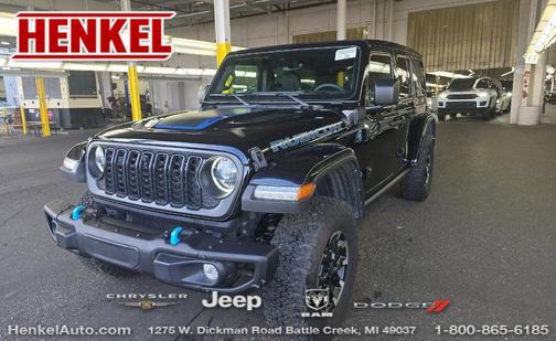 Black Clearcoat 2024 Jeep Wrangler 4xe Rubicon X