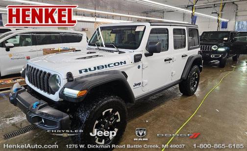 Bright White Clearcoat 2025 Jeep Wrangler 4xe Rubicon