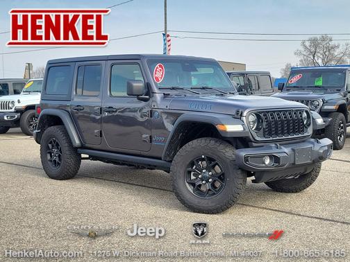 Granite Crystal Metallic Clearcoat 2025 Jeep Wrangler 4xe Willys