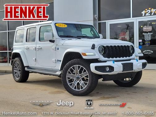 Bright White Clearcoat 2024 Jeep Wrangler 4xe High Altitude
