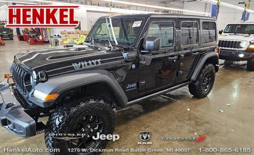 Black Clearcoat 2025 Jeep Wrangler 4xe Willys