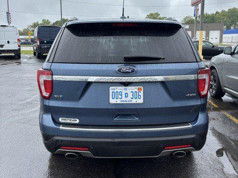 Blue Metallic 2018 Ford Explorer XLT