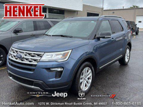 Blue Metallic 2018 Ford Explorer XLT