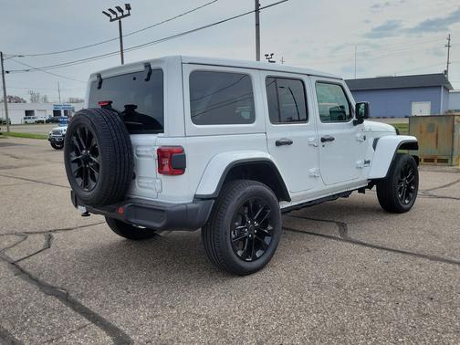 Bright White Clearcoat 2025 Jeep Wrangler 4xe Sahara