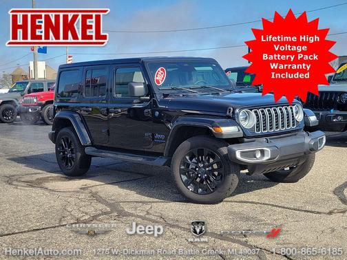 Black Clearcoat 2025 Jeep Wrangler 4xe Sahara