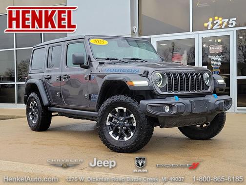 Granite Crystal Metallic Clearcoat 2025 Jeep Wrangler 4xe Rubicon