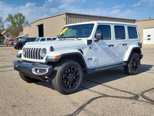 Bright White Clearcoat 2025 Jeep Wrangler 4xe Sahara
