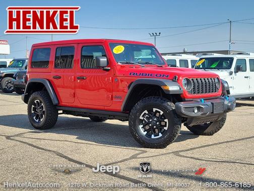 Firecracker Red Clearcoat 2025 Jeep Wrangler 4xe Rubicon