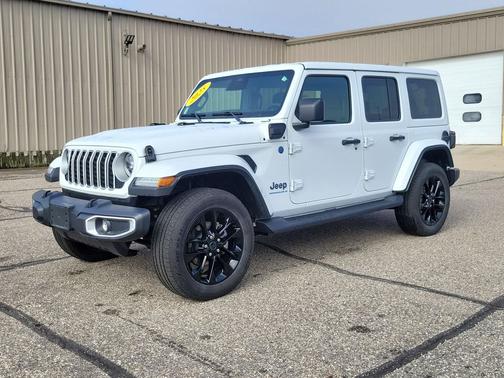 Bright White Clearcoat 2025 Jeep Wrangler 4xe Sahara