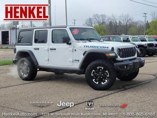 Bright White Clearcoat 2025 Jeep Wrangler 4xe Rubicon