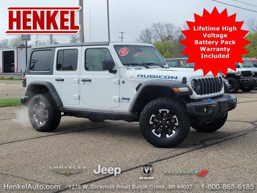 Bright White Clearcoat 2025 Jeep Wrangler 4xe Rubicon