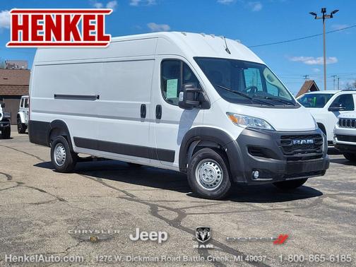 Bright White Clearcoat 2025 RAM ProMaster 3500 High Roof