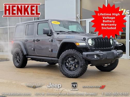 Granite Crystal Metallic Clearcoat 2025 Jeep Wrangler 4xe Willys