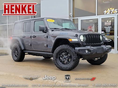 Granite Crystal Metallic Clearcoat 2025 Jeep Wrangler 4xe Willys