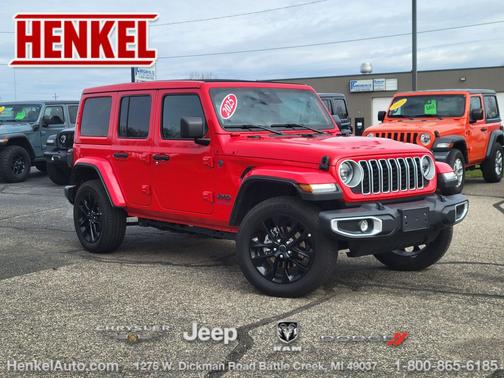 Firecracker Red Clearcoat 2025 Jeep Wrangler 4xe Sahara