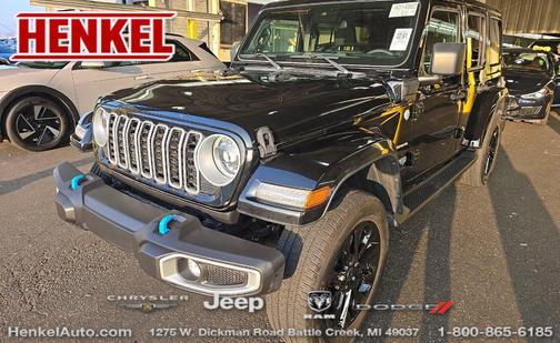 Black Clearcoat 2024 Jeep Wrangler 4xe Sahara