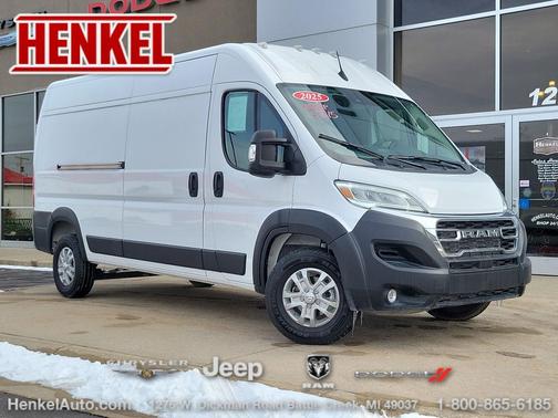 Bright White Clearcoat 2025 RAM ProMaster 3500 High Roof
