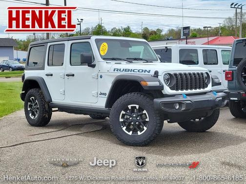 Bright White Clearcoat 2025 Jeep Wrangler 4xe Rubicon