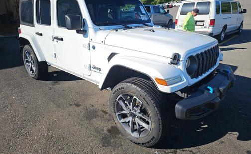 Bright White Clearcoat 2024 Jeep Wrangler 4xe Sport S