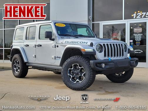 Silver Zynith Clearcoat 2023 Jeep Wrangler 4xe Rubicon