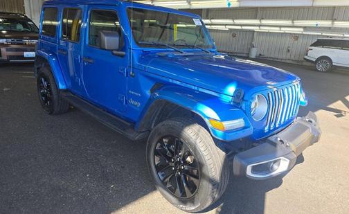 Hydro Blue Pearlcoat 2021 Jeep Wrangler Unlimited 4xe Sahara