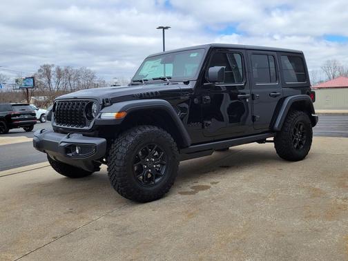 Black Clear-Coat Exterior Paint 2026 Jeep Wrangler Willys
